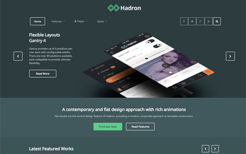 Hadron Template Website