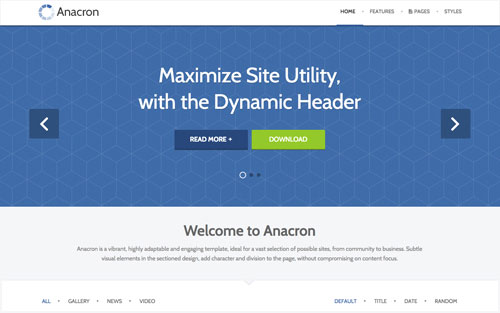 Template Anacron Website