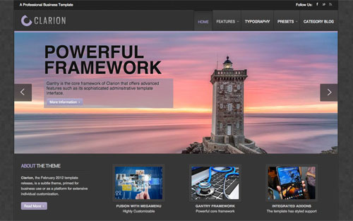 Template Clarion Website