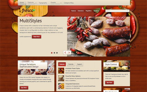 Template Fresco Website