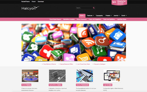 Template Halcyon Website