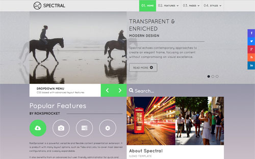 Template Spectral Website