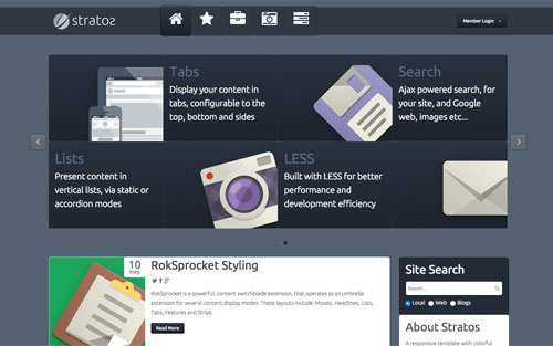 Template Stratos Web Site