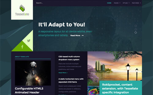 Template Tessellate Website